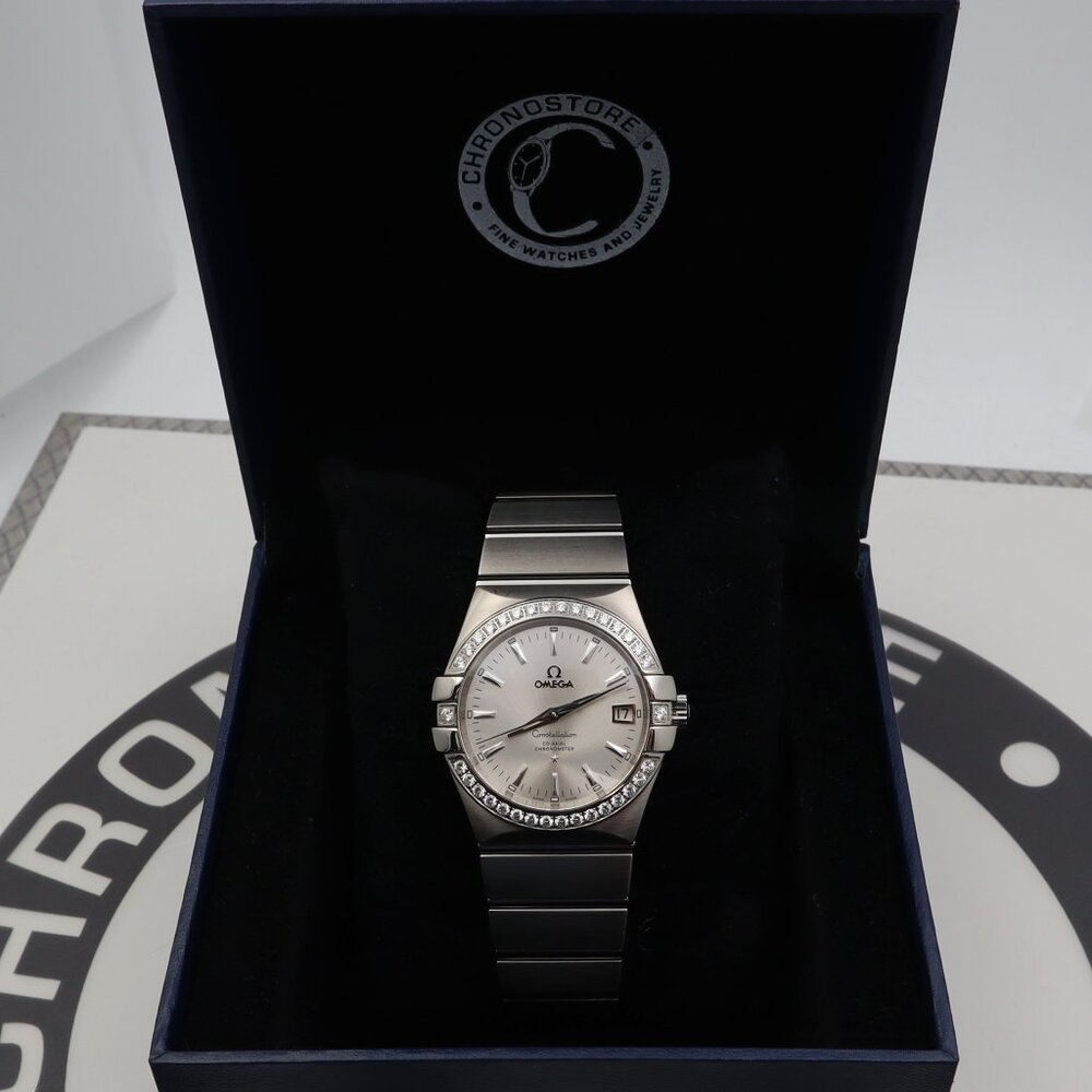 Omega Constellation Steel Diamond Silver Dial Ladies Watch 123.15.35.20.02.001 - Picture 2 of 8
